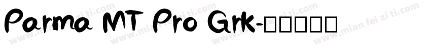 Parma MT Pro Grk字体转换